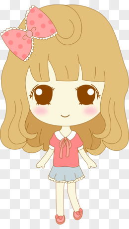 卡通小女孩圖片素材 免費PNG設計圖大全，圖精靈動畫資源推薦